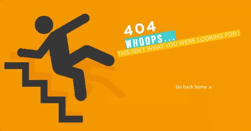 custom 404 error page