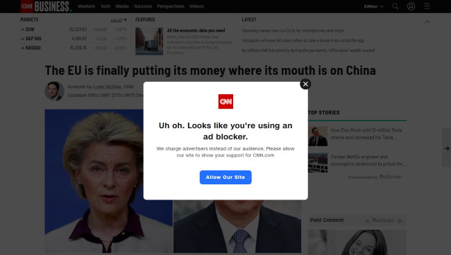 detect adblocker javascript
